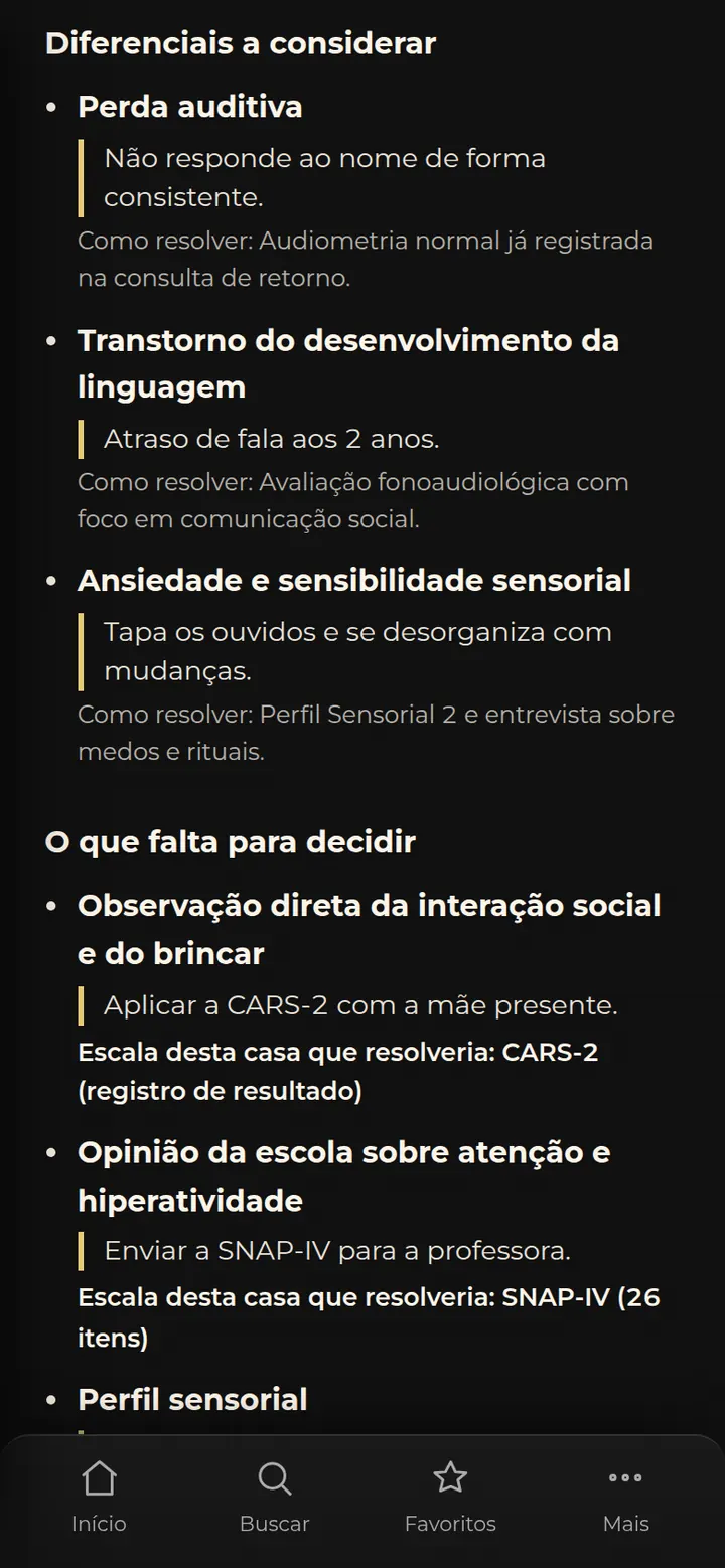 Tela real do SPI: diferenciais a considerar e o que falta para decidir, com a escala do SPI que resolveria cada lacuna.